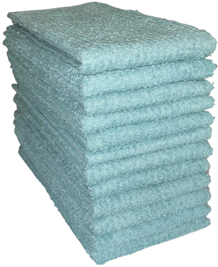 100% Cotton Ribbed Bar Mops Kitchen Towels, 12 Pack - Dish Towels, Super-Absorbent, Multi-Purpose for Home, Kitchen, and Bar Cleaning, 16 x 19 inches.