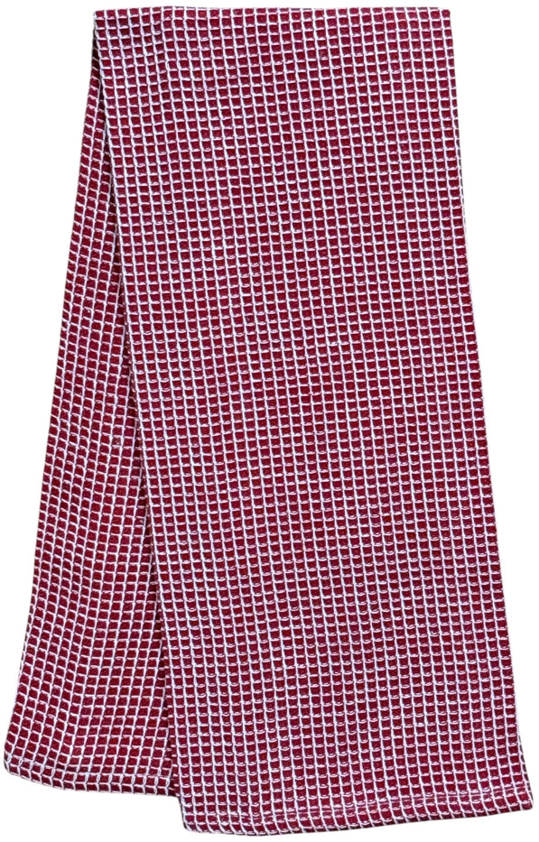 It's The Most Wonderful time of The Year with Snowflakes and Christmas Tree on White Herringbone and Red Waffle Weave, 4 Pcs Cotton Kitchen Towels, Soft and Absorbent, Size: 16” x 28".