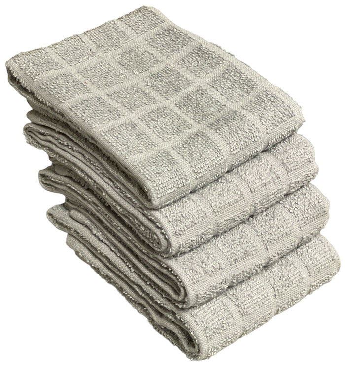 Set of 4, 100% Cotton Window Panel Terry Kitchen Towel - 4 Kitchen Towels Size: