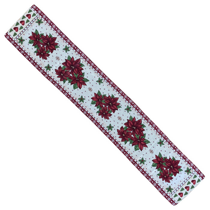 Christmas Holiday Tapestry Runner for Kitchen Dining Table Decoration Size : 13 Inch x 70 Inch.