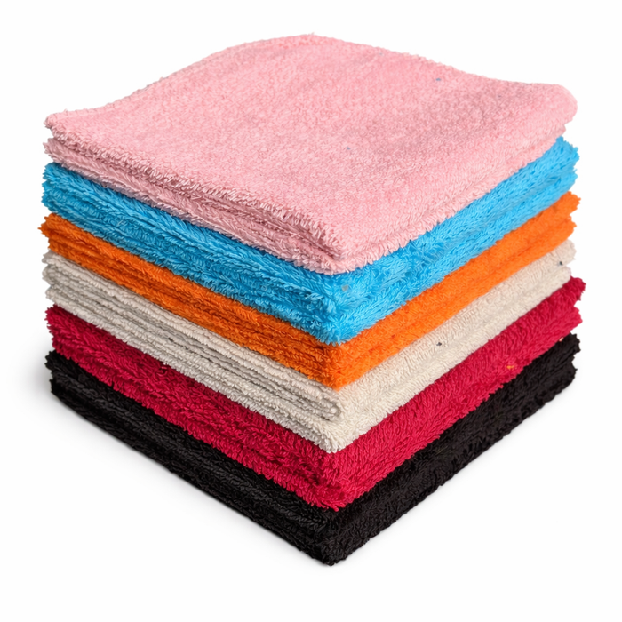 12 Pack Washcloths 100% Ring-Spun Cotton Wash cloths Design to exfoliate Your Hands, Body or face - Extra Soft and Absorbent – Machine Washable Size 12" X 12"- Assorted Colors.