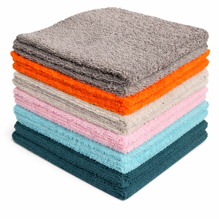 12 Pack Washcloths 100% Ring-Spun Cotton Wash cloths Design to exfoliate Your Hands, Body or face - Extra Soft and Absorbent – Machine Washable Size 12" X 12"- Assorted Colors.