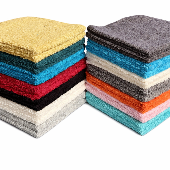 12 Pack Washcloths 100% Ring-Spun Cotton Wash cloths Design to exfoliate Your Hands, Body or face - Extra Soft and Absorbent – Machine Washable Size 12" X 12"- Assorted Colors.
