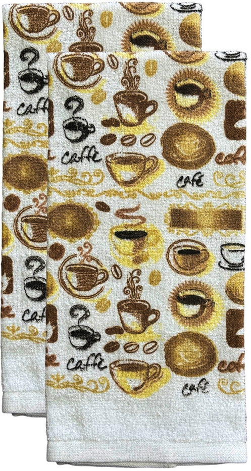 100% Cotton Printed Kitchen Linen Set of 5, Includes 2 Kitchen Towels, 2 Potholder, 1 Oven mitt Kitchen Décor for Cooking, Baking, Barbecue