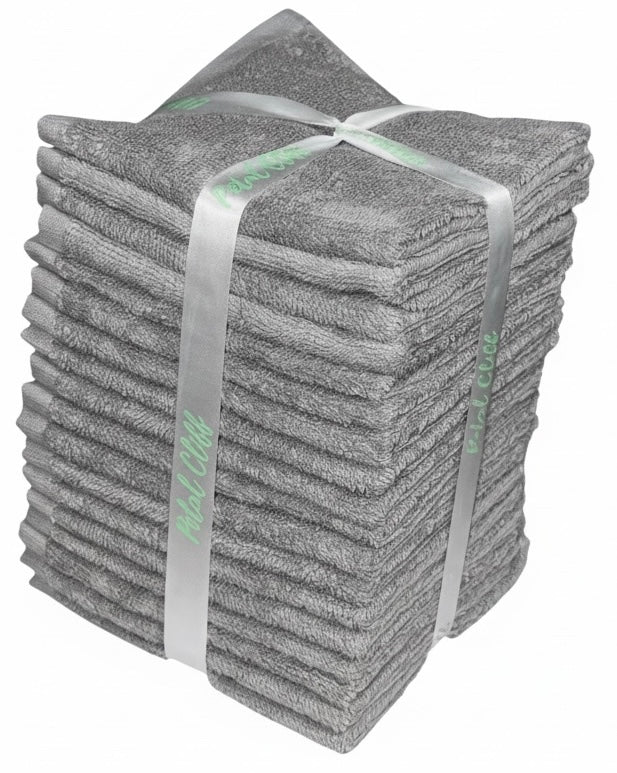 Washcloths, 18 Pack, 100% Ring-Spun Cotton Washcloths for Face, Body, and Hands. Design to Exfoliate. Extra Soft and Absorbent. Machine Washable. Size: 12 x 12 inches.