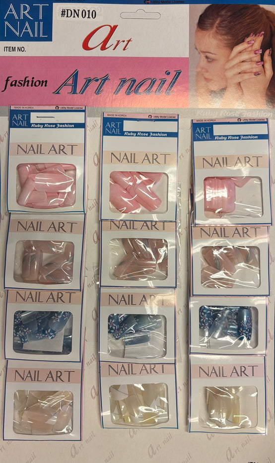 240 Pcs, False Artificial Acrylic Press On Glue Sticker Fake Nails Tips.