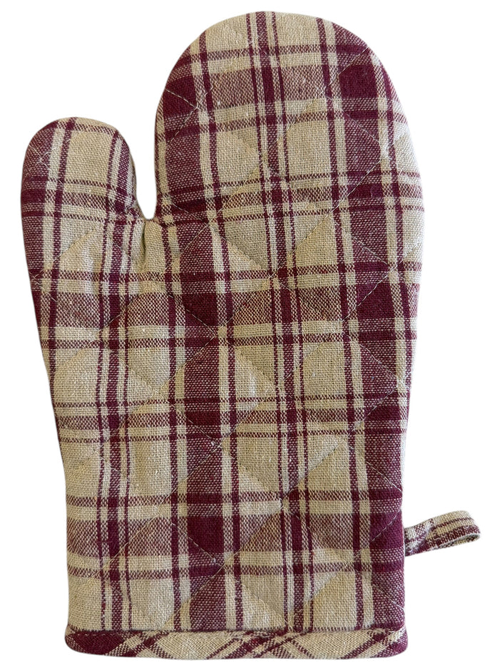 Set of 6, 100% Cotton Farmhouse Country Kitchen Linen Set, Included 4 Kitchen Towel, Ovenmitt, Potholder.