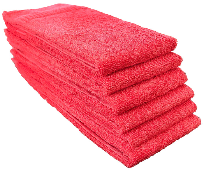 6 Pack, 100% Cotton Solid Hand Towels Kitchen Towels, Ultra Soft and Highly Absorbent Towels for Bathroom, Gym, Shower, Hotel and Spa Size: 16 x 26 Inch.