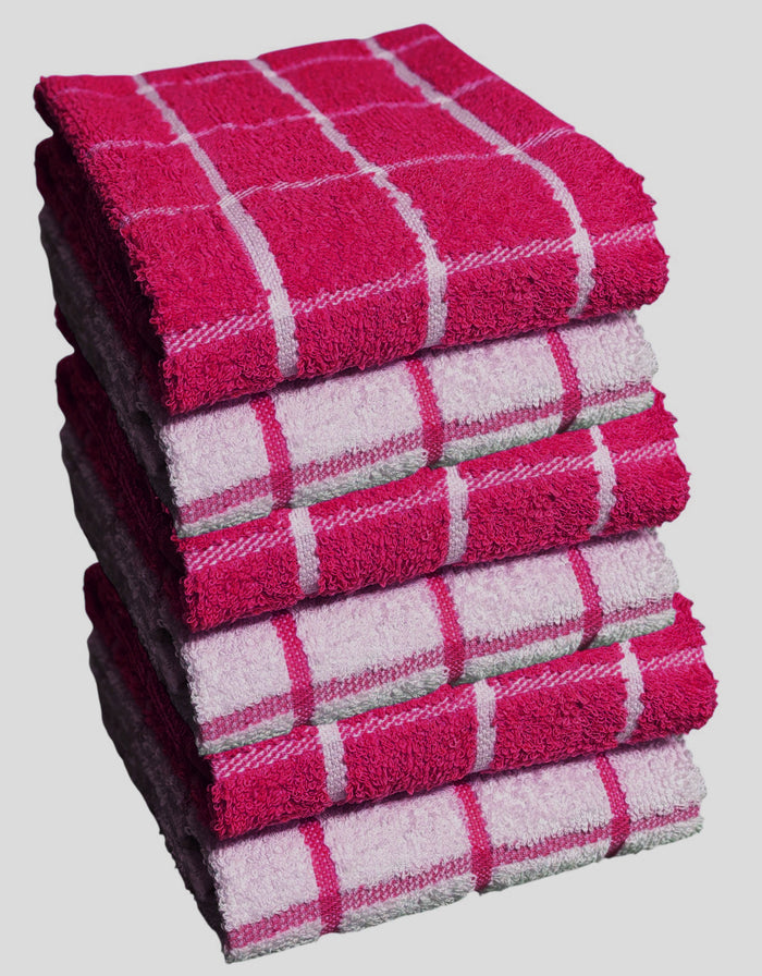 100% Cotton Terry Dish Towels – 6 Pack Window Panel Kitchen Towels - Easy to Clean Everyday Use, Ultra Absorbent, Maximum Softness and Machine Washable – 15 x 25 inch.