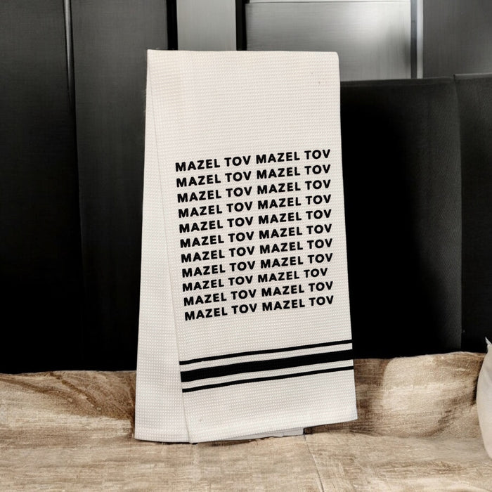 MAZELTOV Funny Quotes Black and White Tea Towel, Kitchen Towel, Hand Towel. - Inspirational Quotes+ Size: 18” x 28”