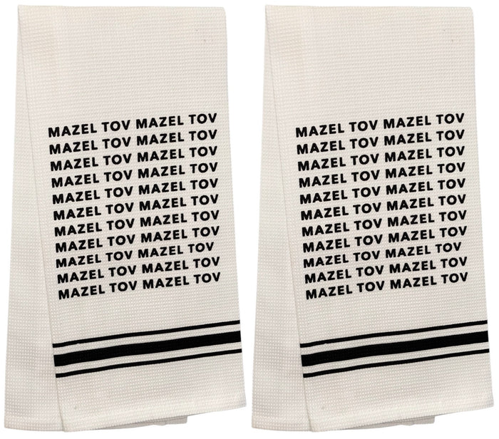 MAZELTOV Funny Quotes Black and White Tea Towel, Kitchen Towel, Hand Towel. - Inspirational Quotes+ Size: 18” x 28”