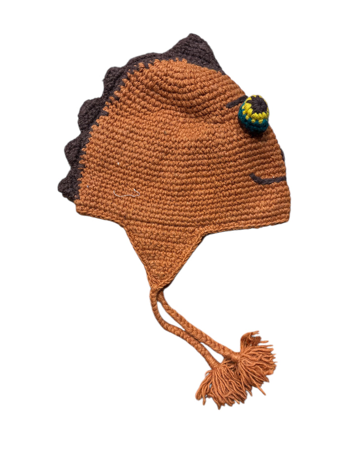Handmade Animal Character Wool with Fleece Lined Adult Winter Hat, One Size fits