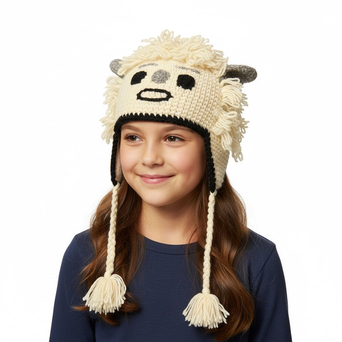 Handmade Animal Character Wool with Fleece Lined Adult Winter Hat, One Size fits