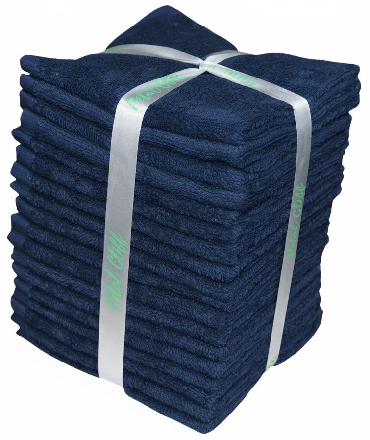 Washcloths, 18 Pack, 100% Ring-Spun Cotton Washcloths for Face, Body, and Hands. Design to Exfoliate. Extra Soft and Absorbent. Machine Washable. Size: 12 x 12 inches.