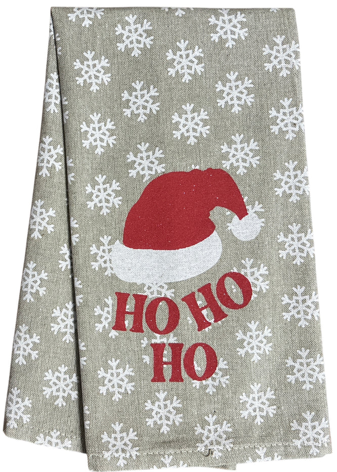 6 Pack Funny Christmas Kitchen Towels - Candy Canes, Hot Cocoa, Ho Ho Ho, Doxy Christmas, Merry Christmas, Let it Snow with Snowflax. Size: 15” x 25".