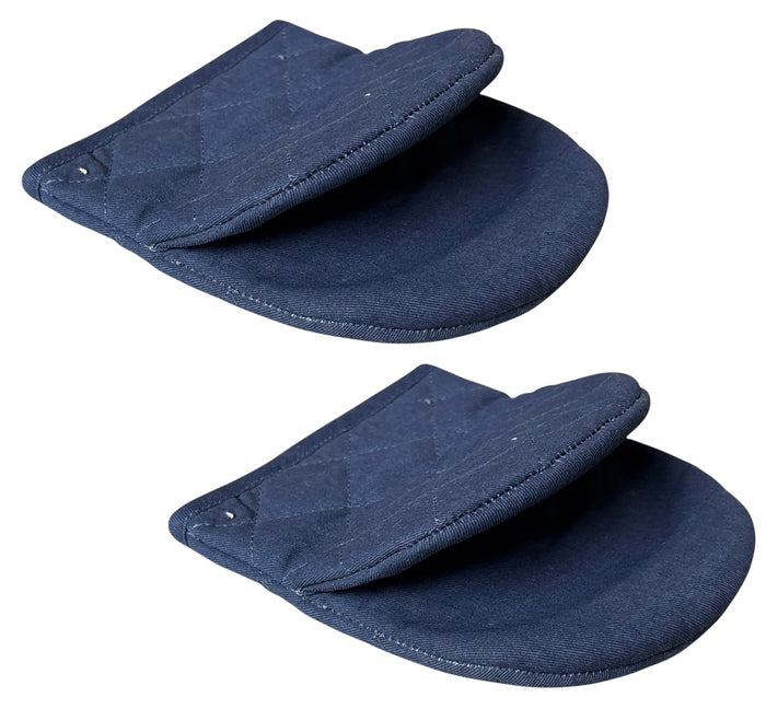 Mini Oven Mitts, 2 Pcs Kitchen Gloves, Heat Resistant and Soft Quilted Cotton Lining for Safe Backing Cooking Barbecue. Size: 5.5” x 7”