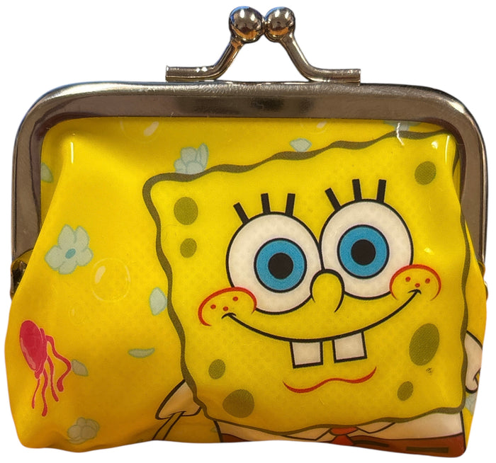 Spongebob Squarepants 4 Diffrent Design Coin Pouch Purses Money Bag.