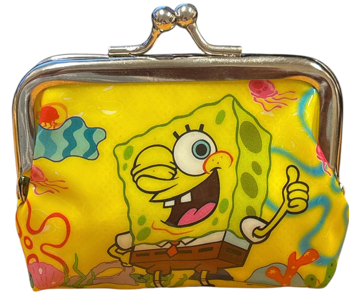Spongebob Squarepants 4 Diffrent Design Coin Pouch Purses Money Bag.