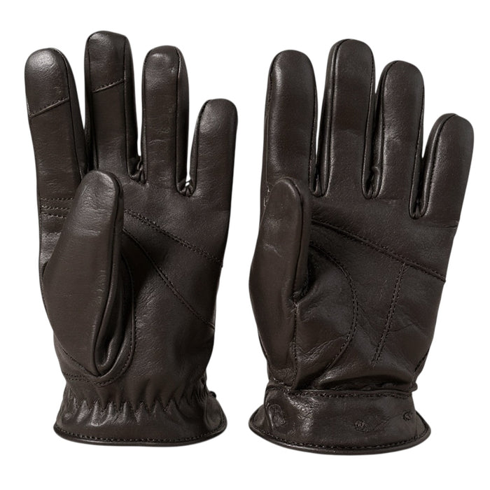 Men's Leather Driving Gloves with touch Screen 100% Real Leather with Lining: 100% Cashmere wool Warm Winter Gloves