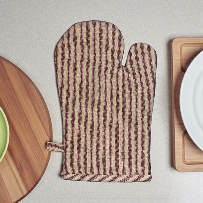 Set of 6, 100% Cotton Farmhouse Country Kitchen Linen Set, Included 4 Kitchen Towel, Ovenmitt, Potholder.