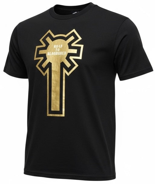 2 Pcs, Sanctity Blood Skull Mask Heavy Cotton Black TEE.