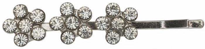 12 Pcs, Rhinestone Crystal Diamond Silver Metal Bobby Pins, Hair Clips, Hair Pins.