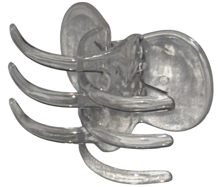 12 Pack, Clear Plastic Hair Claws Clips Women Strong Hair Grip.