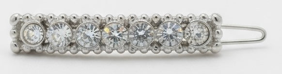 12 Pcs, Rhinestone Crystal Diamond Silver Metal Barrettes Hair Pins, Bobby Pins, Hair Clips.