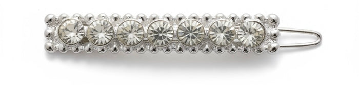12 Pcs, Rhinestone Crystal Diamond Silver Metal Barrettes Hair Pins, Bobby Pins, Hair Clips.