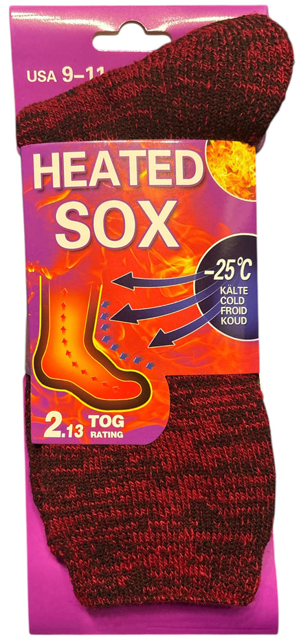 4 Pack Women's Heated Sox Socks Thick Thermal Socks Keeps Feet Warmer Longer 2.3 TOG Heat Rating Size: 9-11..