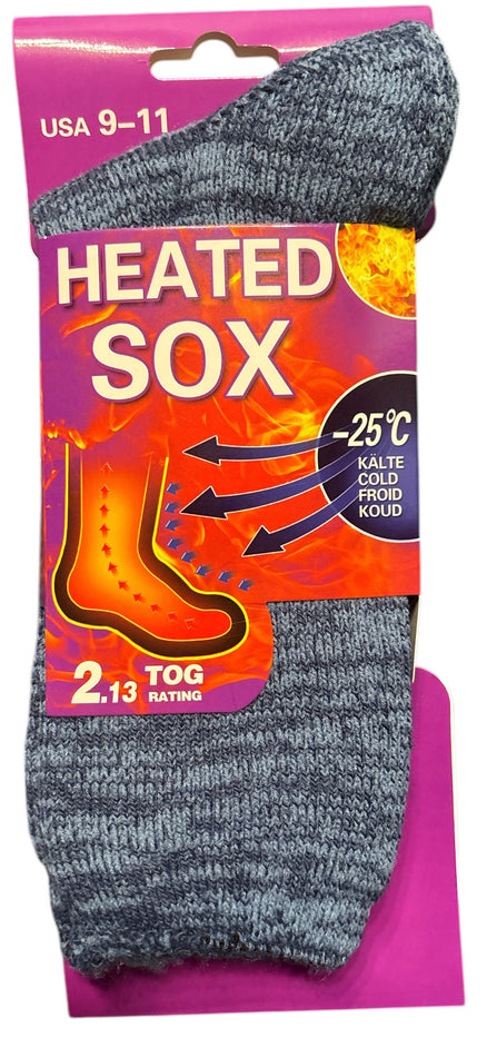 4 Pack Women's Heated Sox Socks Thick Thermal Socks Keeps Feet Warmer Longer 2.3 TOG Heat Rating Size: 9-11..