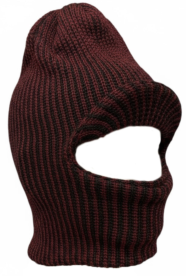 2 Pack Knitted Full Face Cover Knit Winter Ski Balaclava Beanie Cap with Visor Face Mask One Hole Winter Headwear for Men.