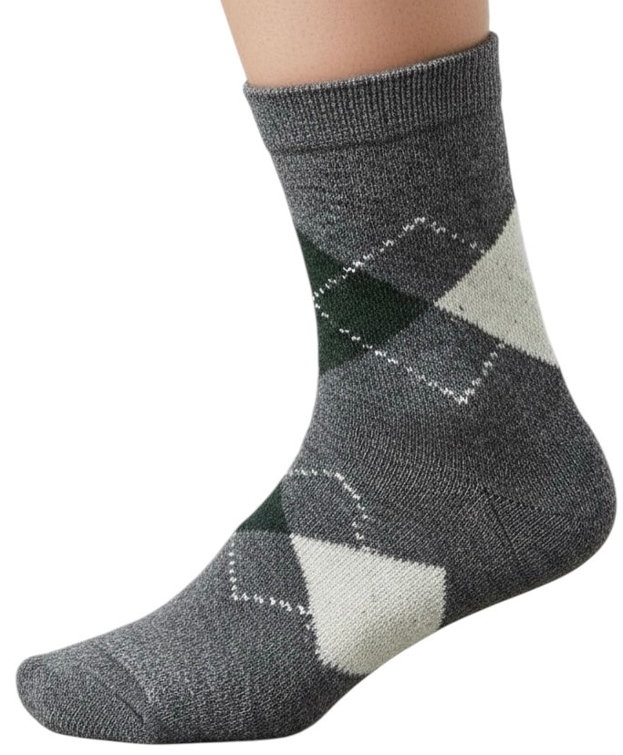 4 Pairs Thermal Faux Lambs Wool Crew Socks for Men Cold Weather Heavy and Warm Winter Socks Size: 10-13.