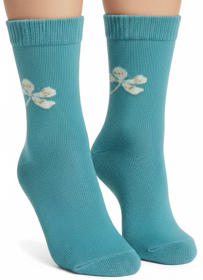 Thermal Faux Lambs Wool Crew Socks for women Cold Weather 4 Pairs Heavy and Warm Size: 9-11.