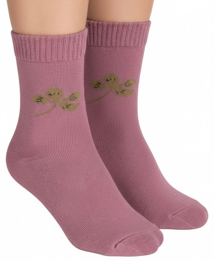 Thermal Faux Lambs Wool Crew Socks for women Cold Weather 4 Pairs Heavy and Warm Size: 9-11.