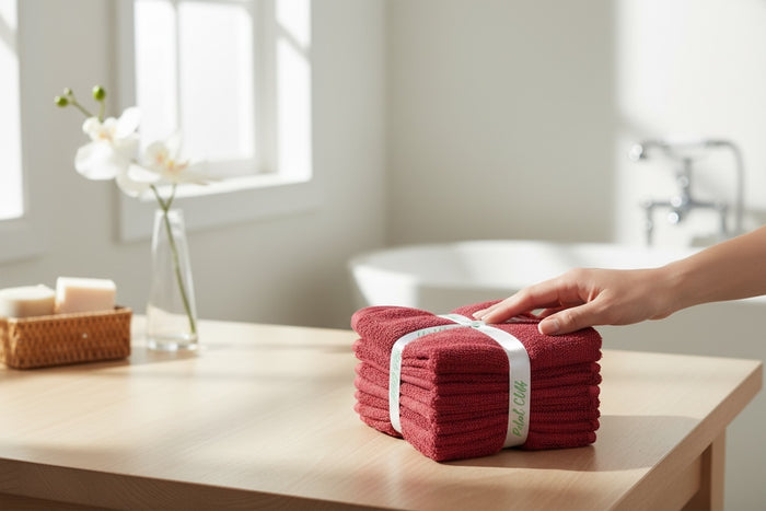 Washcloths, 18 Pack, 100% Ring-Spun Cotton Washcloths for Face, Body, and Hands. Design to Exfoliate. Extra Soft and Absorbent. Machine Washable. Size: 12 x 12 inches.