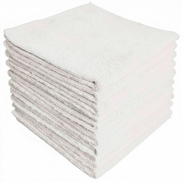 12 Pack Washcloths 100% Ring-Spun Cotton Wash cloths Design to exfoliate Your Hands, Body or face - Extra Soft and Absorbent – Machine Washable Size 12" X 12"- Assorted Colors.