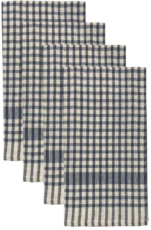8 Packs, 100% Cotton Farmhouse Design Kitchen Towels Super Absorbent and Quick Dry, Reusable Kitchen towels Size: 15 x 25 Inches.