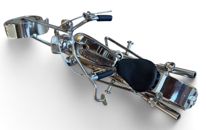 Harley Davidson Motorcycle Handmade Recycled Metal Sculpture desk Decor - 28cm