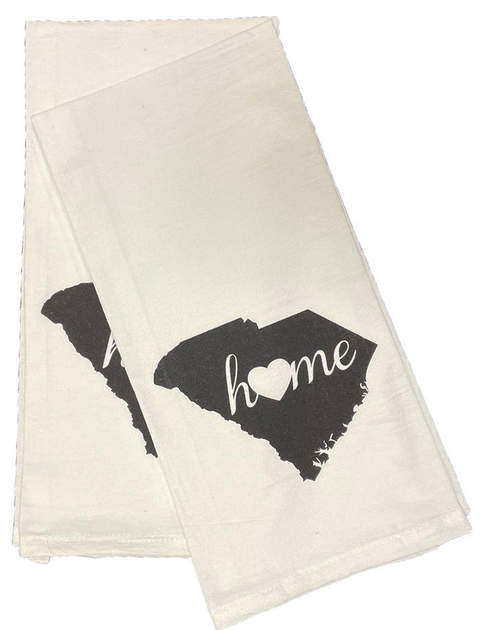 2 Pcs, 100% Cotton South Carolina State Flour Sack Printed Kitchen Towels with Sentiments Home. Size: 20" X 28". Inspired by The State WE Call Home.