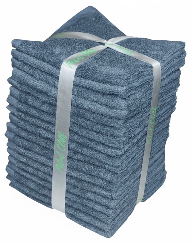 Washcloths, 18 Pack, 100% Ring-Spun Cotton Washcloths for Face, Body, and Hands. Design to Exfoliate. Extra Soft and Absorbent. Machine Washable. Size: 12 x 12 inches.