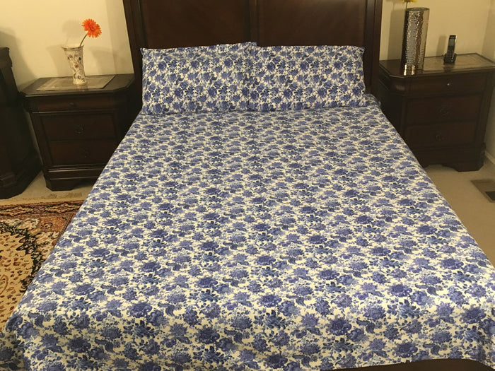 500 TC, 100% Cotton Luxury Printed Percale Sheet 14" Deep Pocket.