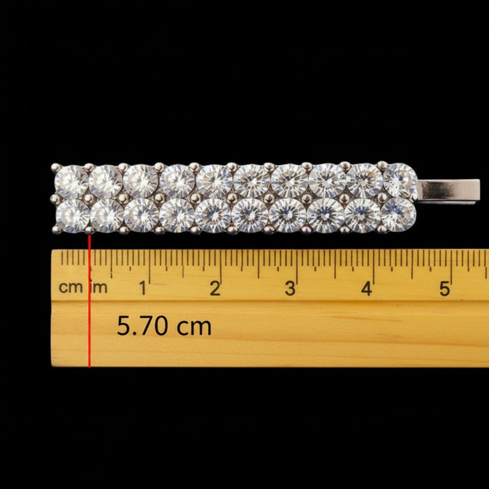 12 Pcs, Rhinestone Crystal Diamond Silver Metal Bobby Pins, Hair Clips, Hair Pins.