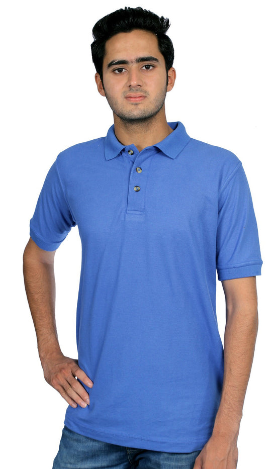 Men's Regular fit 100% Cotton Short Sleeves Golf Jersey Polo Shirts Plain T shirt.