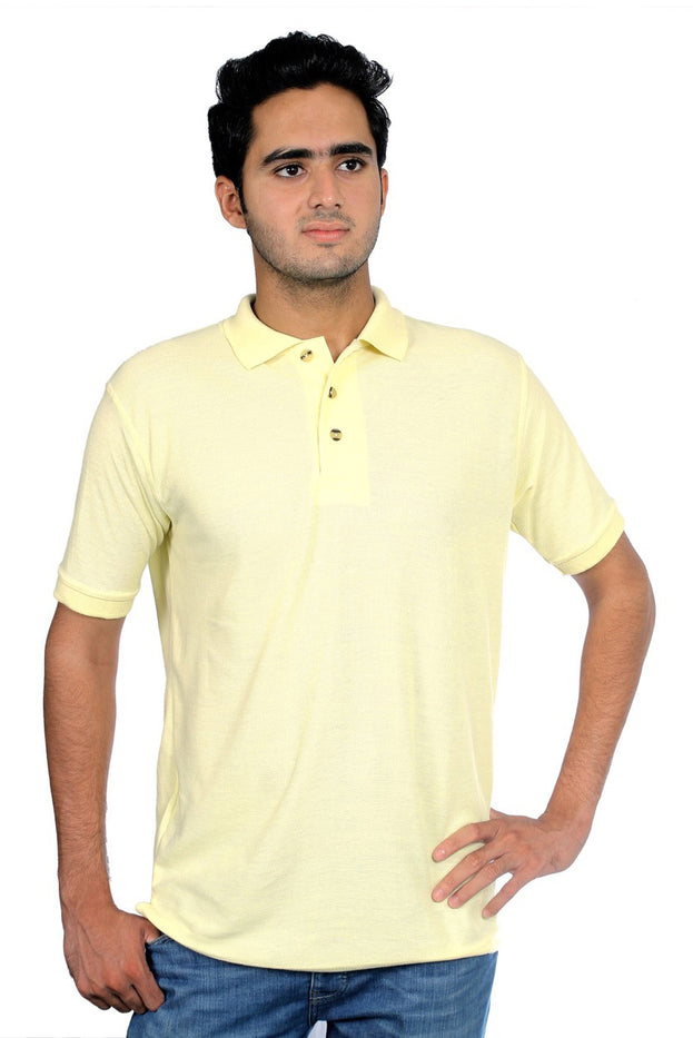 Men's Regular fit 100% Cotton Short Sleeves Golf Jersey Polo Shirts Plain T shirt.