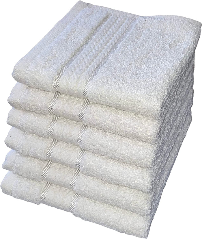 Washcloths 100% Ring Spun Cotton Zero Twist Wash Cloths for Body and Facewash Design to exfoliate Your Hands, Soft and Absorbent Machine Washable, 12 x 12 Inch.