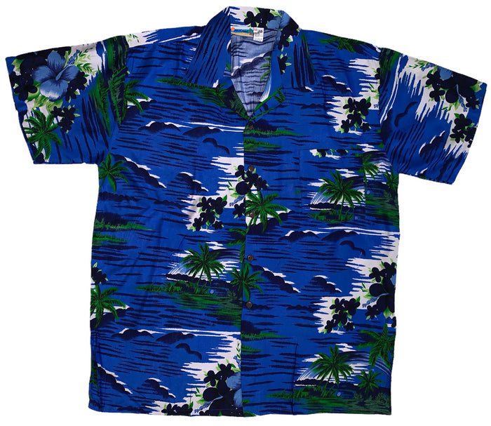 Hawaiian Men’s Printed Beach Shirt with matching pocket, Spread Collar and Button closure. Light weight, Breathable and very comfortable.