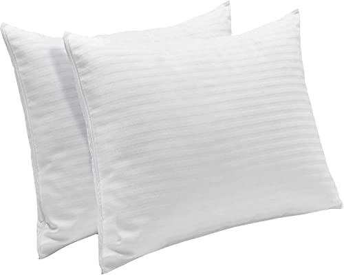 2 Pack, 100% Cotton 400 Thread Count Pillow Protector Zippered Pillow Encasement.