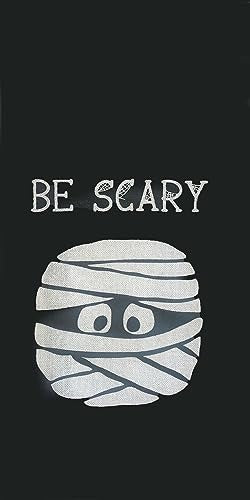 Set of 6, 100% Cotton Halloween Flour Sack Kitchen Towels, Haunted House, Heebies Jeebies, Something Wicked This Way Comes Size: 15” x 25”.