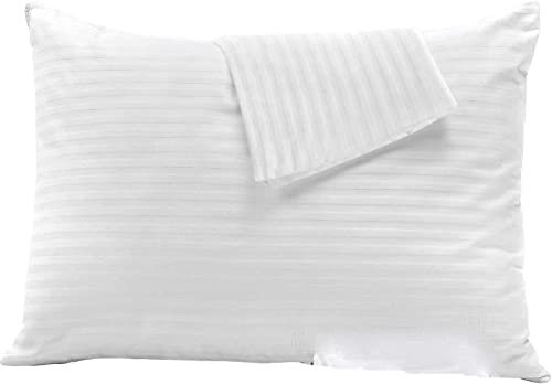 2 Pack, 100% Cotton 400 Thread Count Pillow Protector Zippered Pillow Encasement.